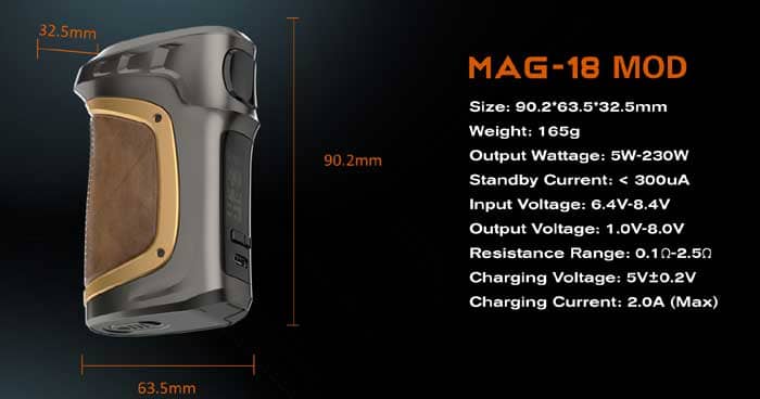 Smok Mag 18 Mod Leather Edition Info