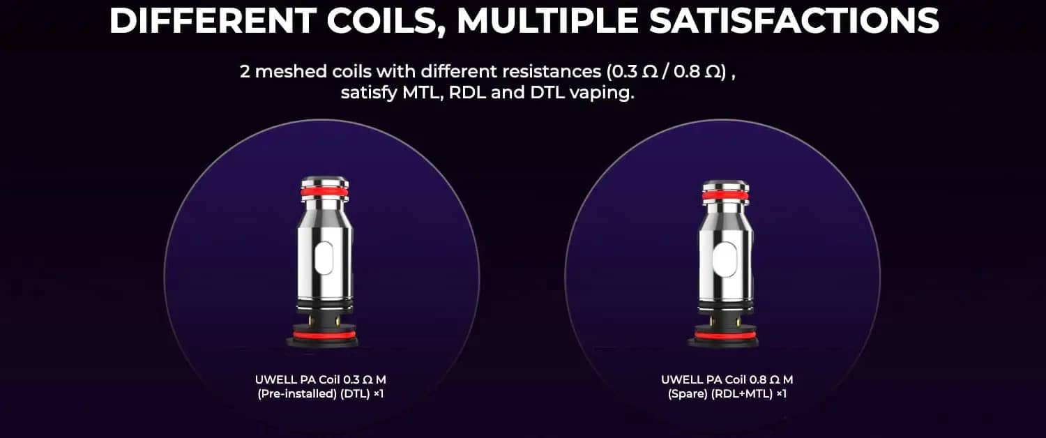 Uwell Crown D Pod Kit Mesh Coils Banner