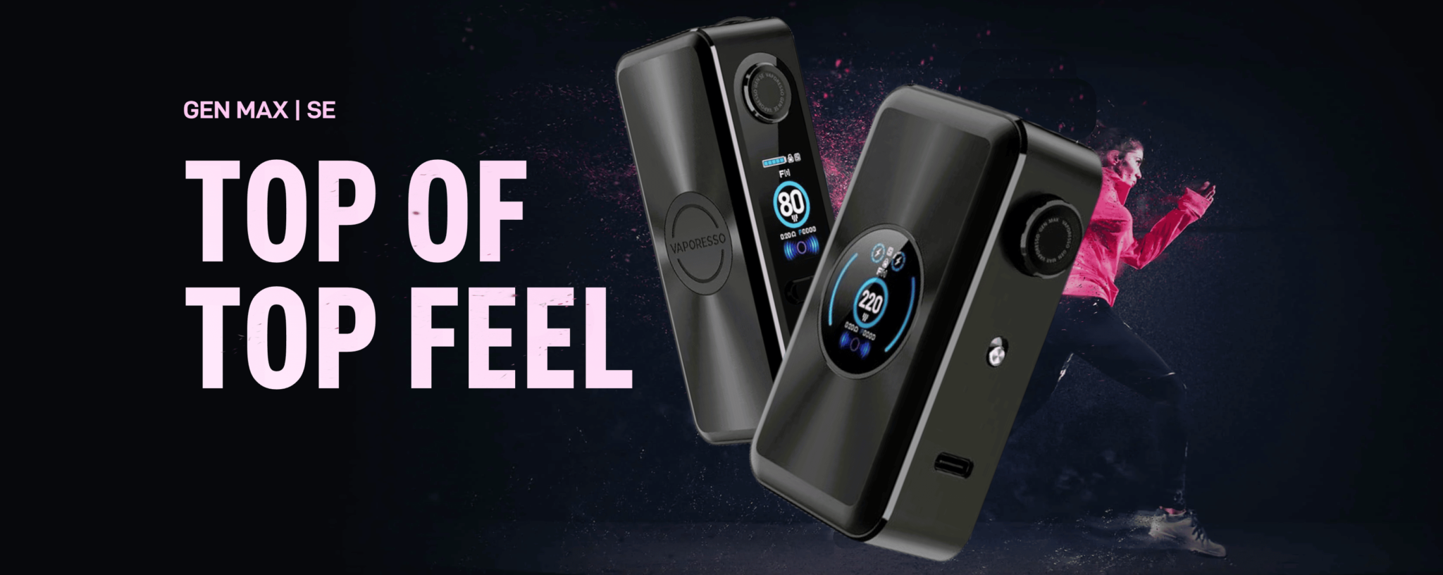 Vaporesso Max Box Mod 220W 18650 Banner1