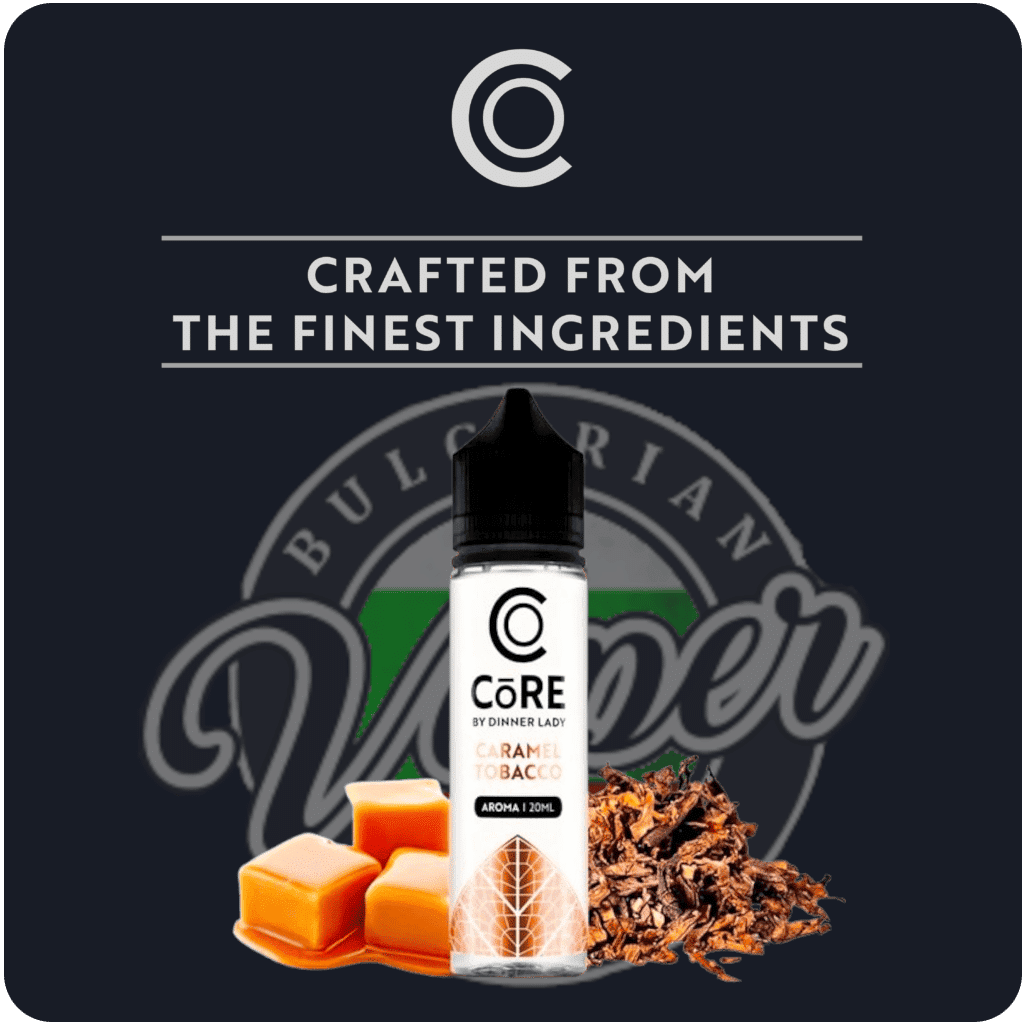 CoRE by Dinner Lady Caramel Tobacco 20ml for 60ml Banner - VaperBG.com