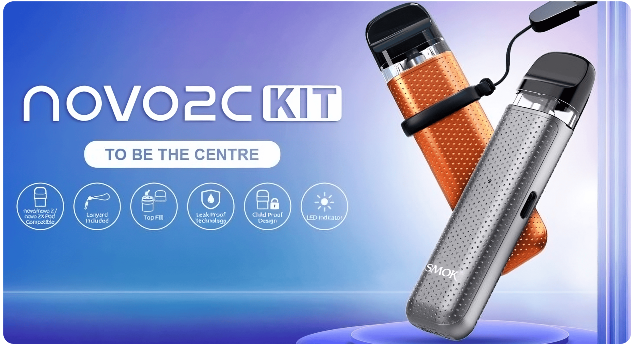 Smok Novo 2C Top Fill Pod Kit 800mAh Black Banner