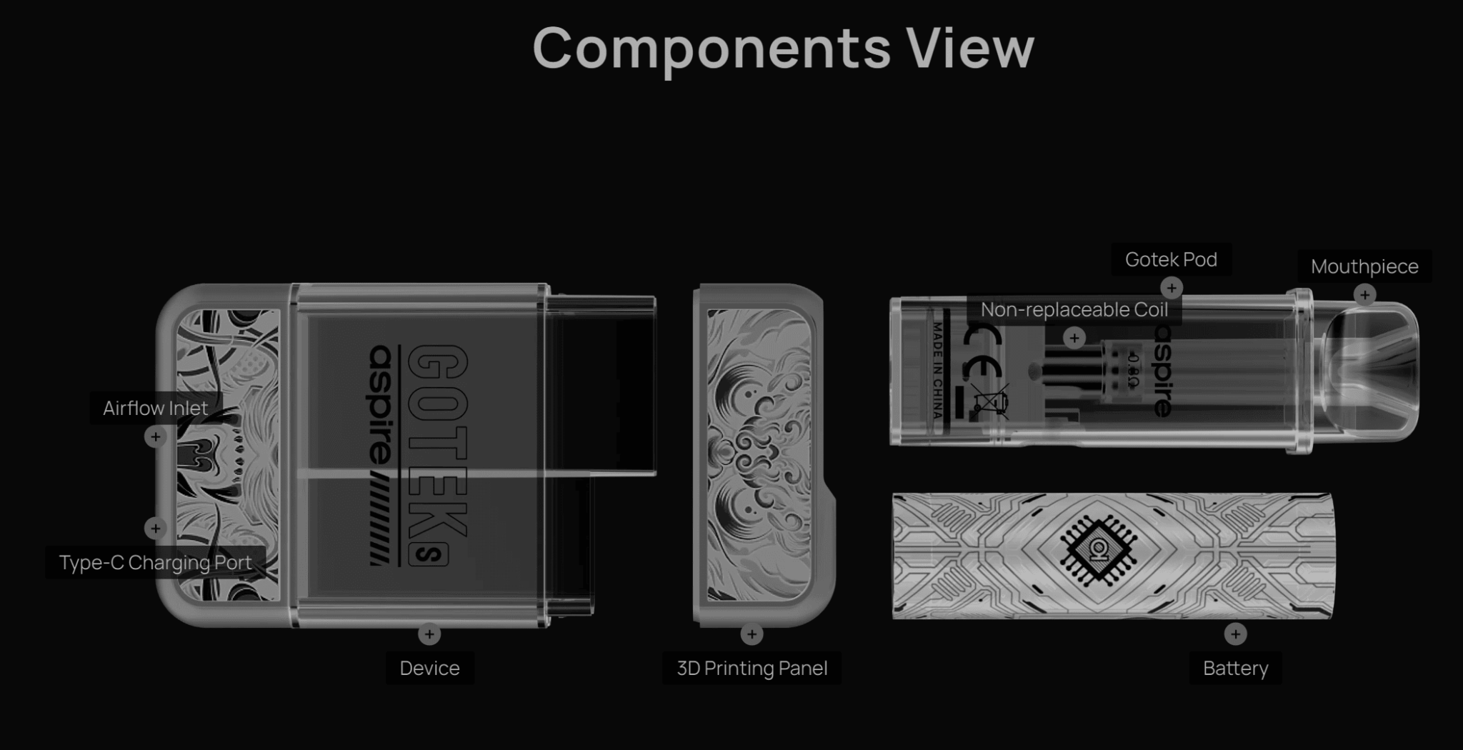 Aspire GoTek S 4.5ml Pod Vape Kit Banner2