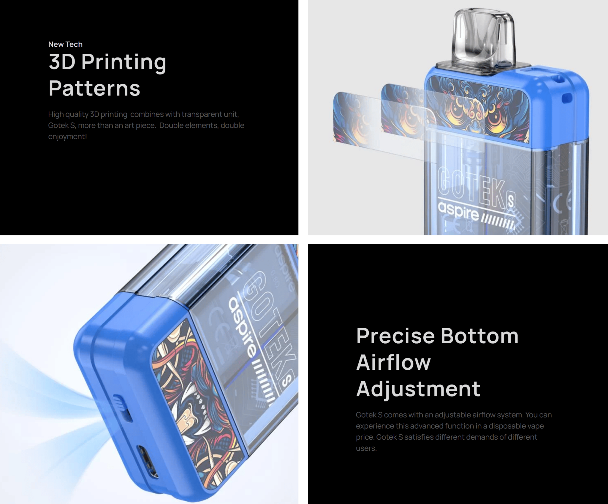Aspire GoTek S 4.5ml Pod Vape Kit Banner7