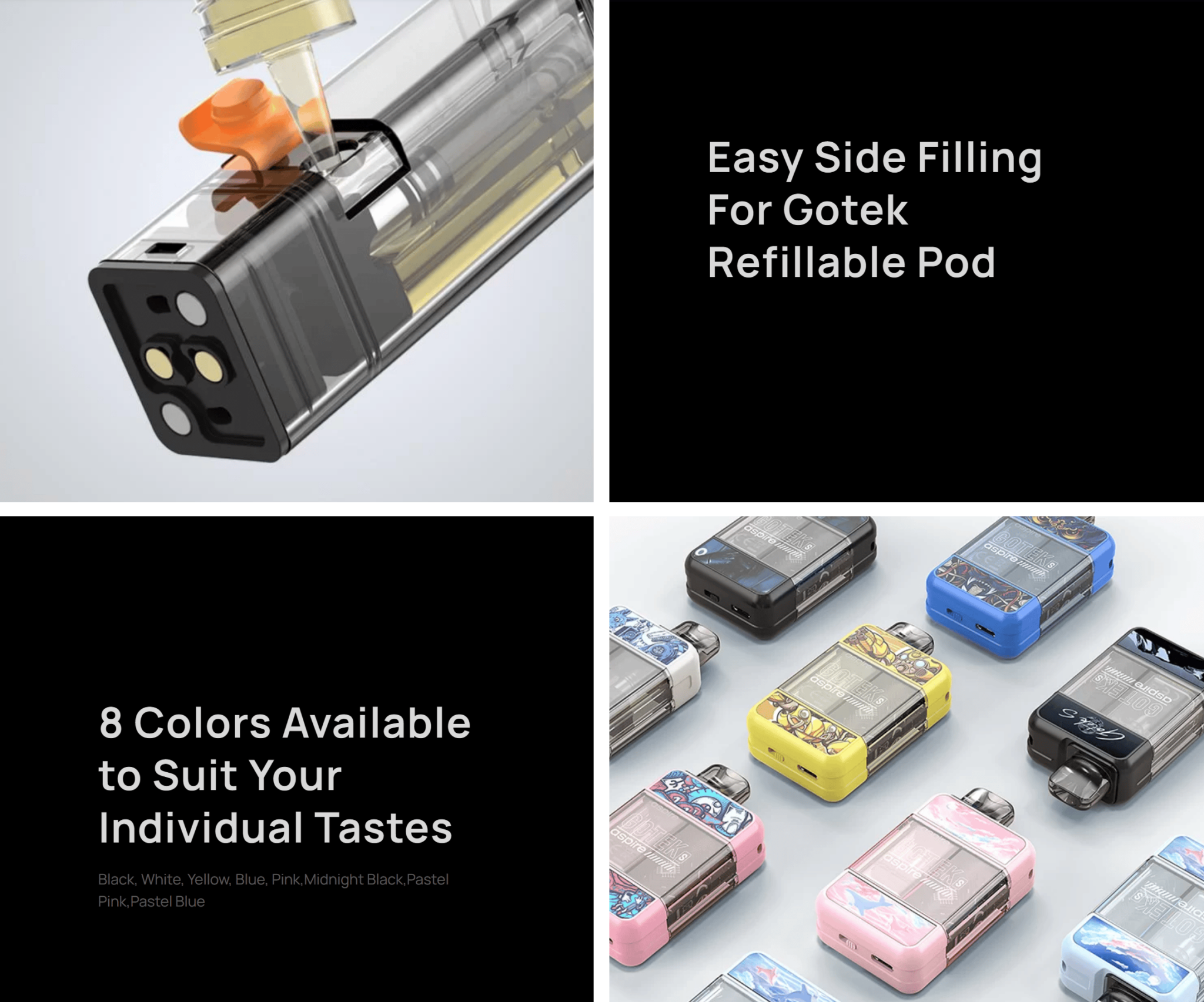 Aspire GoTek S 4.5ml Pod Vape Kit Banner5