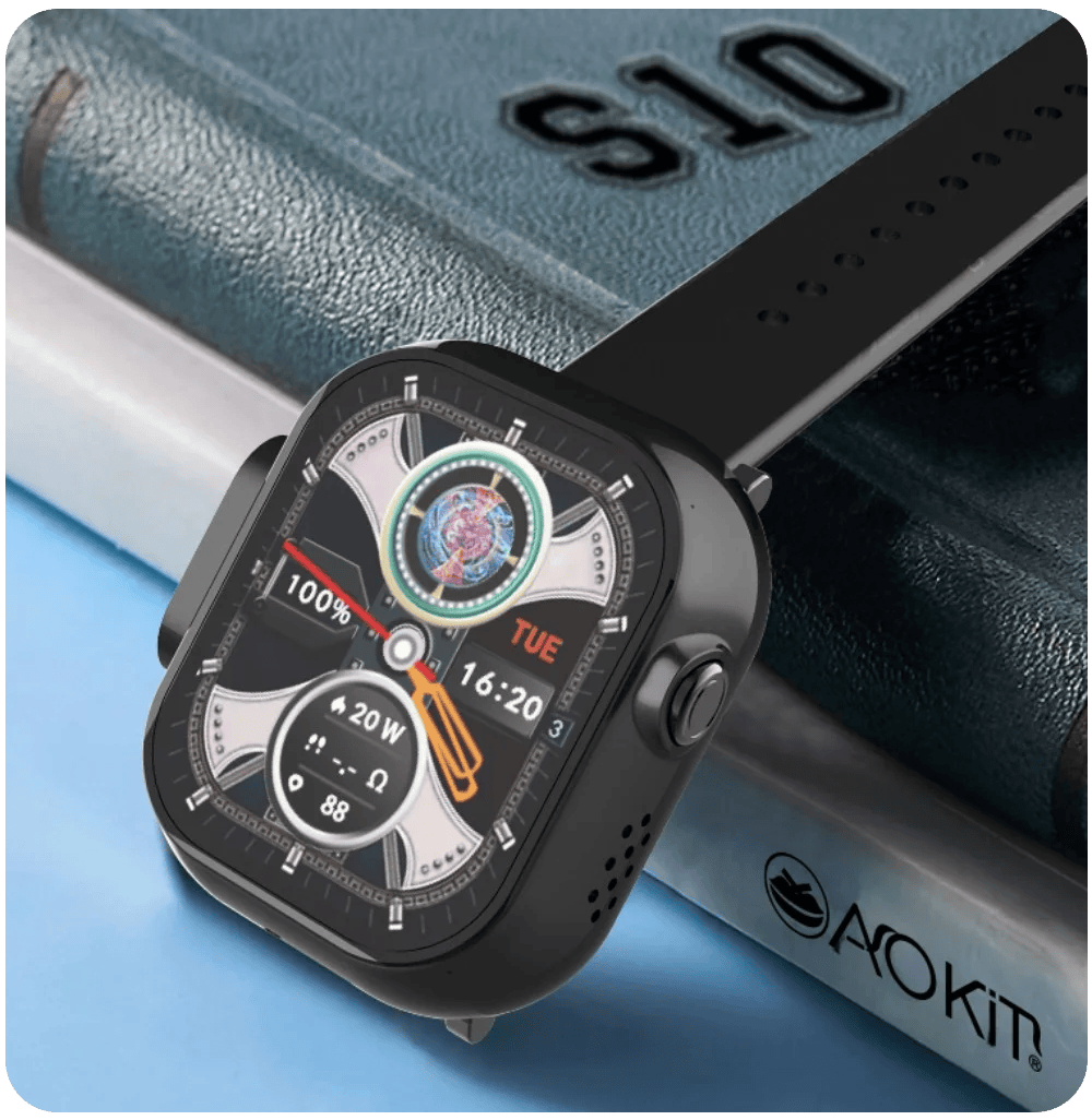 Aokit S10 Bluetooth Smart Watch Vape Kit Silver Banner5