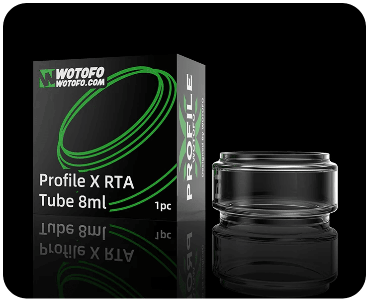 Pyrex Bubble Glass Tube 8ml for Wotofo Profile X RTA Banner