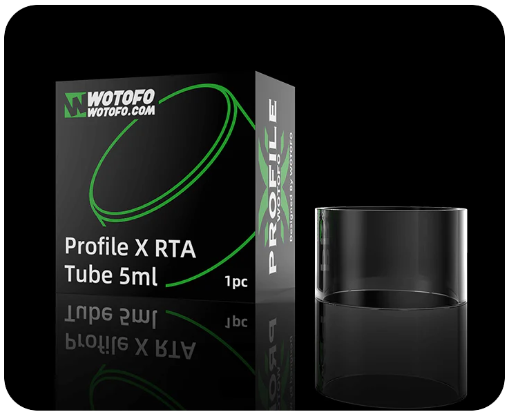 Straight PCTG Glass Tube 5ml for Wotofo Profile X RTA Banner