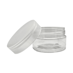 Clear Plastic Jar with Screw Lid
