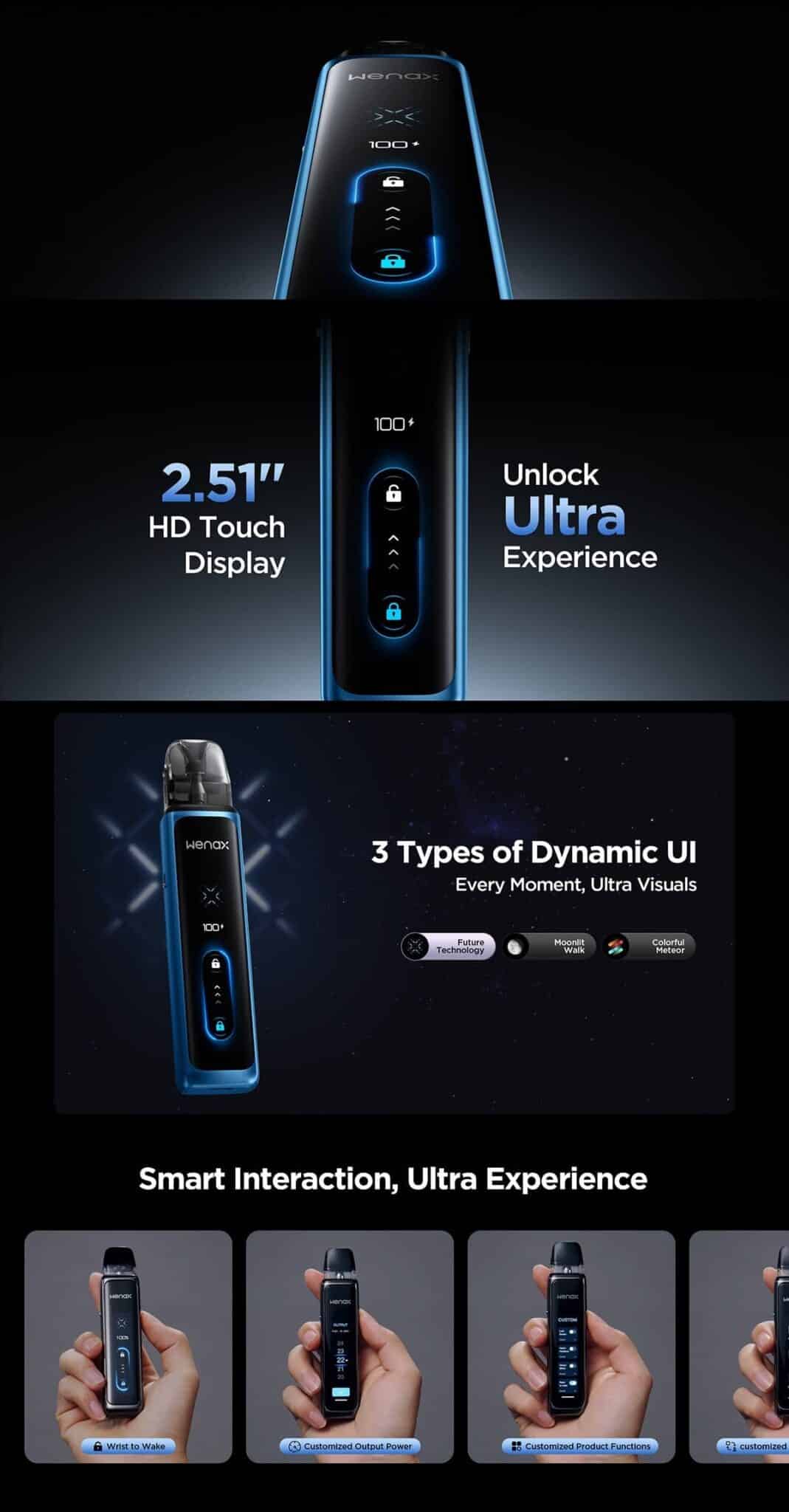 GeekVape Wenax Q Ultra Pod Kit 3ml 1300mAh Banner2