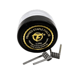 Fumytech SS316 Farmed Staple Premium Coils 5 Warps Ø3.0mm ~0.25Ω 2pcs
