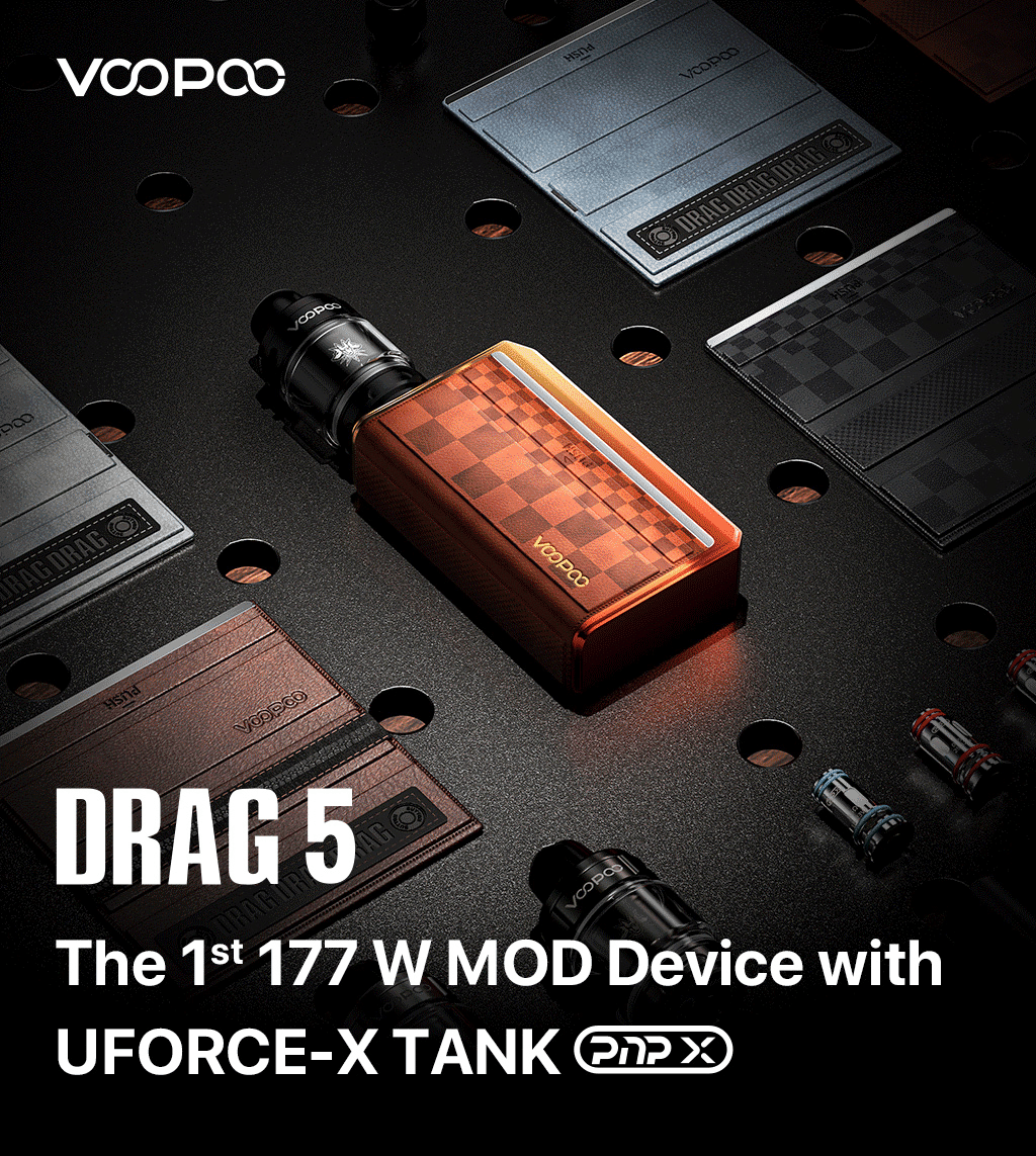 VooPoo Drag 5 Box Mod 177W 2*18650 Banner1