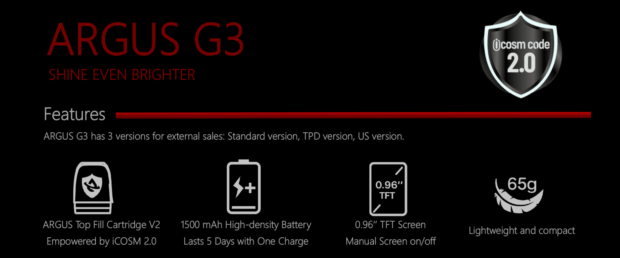 Voopoo Argus G3 1500mAh 3ml Pod Kit Banner3