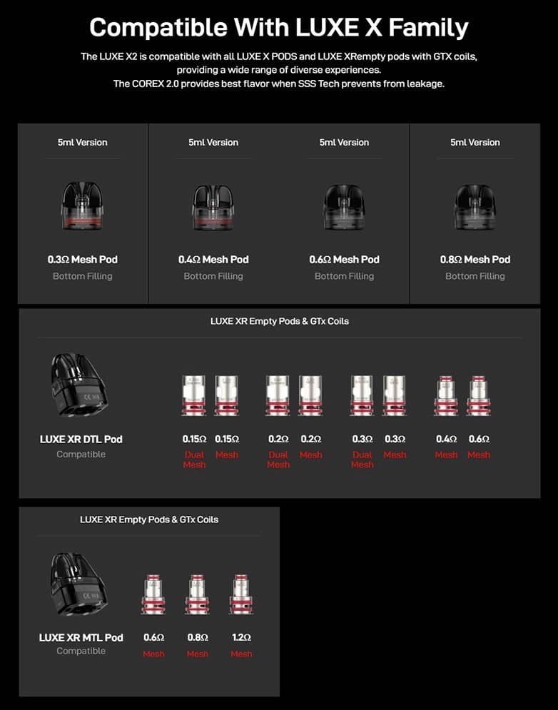 Vaporesso LUXE XR Max 2 Pod Mod Kit 5ml 80W 3200mAh Banner7