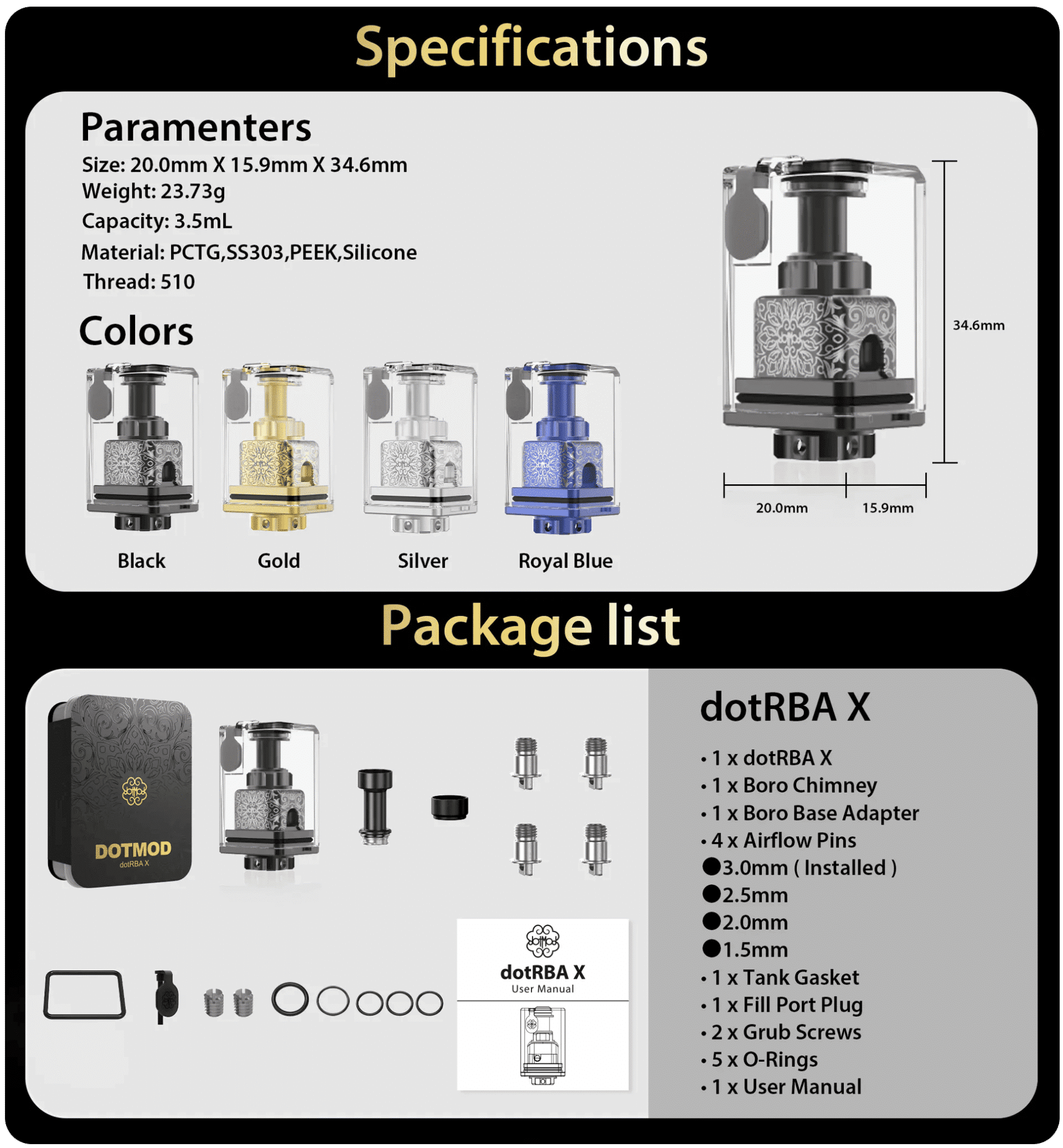 Dotmod dotRBA X for dotAIO & Boro Banner4