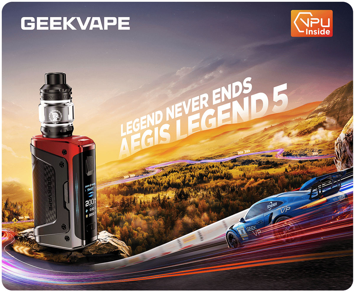 Geekvape Aegis Legend 5 200W 2x18650 Box Mod Banner1